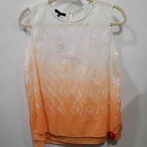 Women's Lafayette 148 New York sleeveless top Sz M NWT 100% cotton